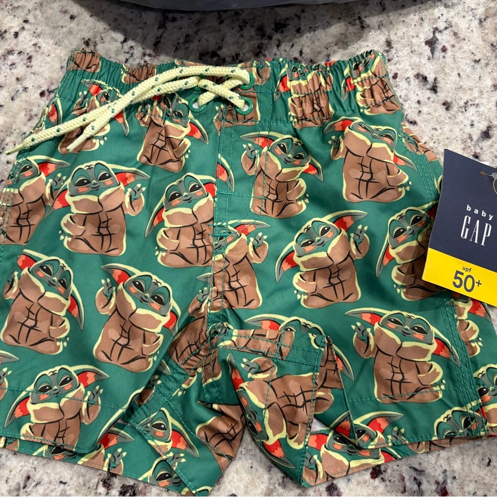 GAP Green Star Wars Swim Shorts